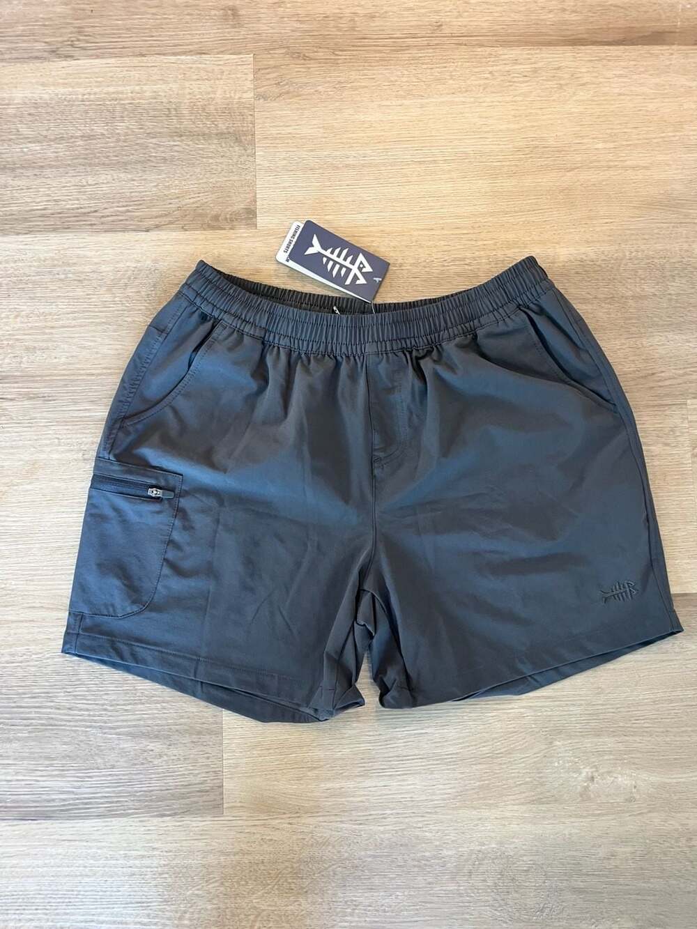 NEW Bassdash, Women's 5" Inseam Fishing Shorts, Breathable, Dark Grey, S